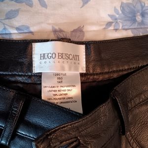 Hugo Buscati Leather Pants